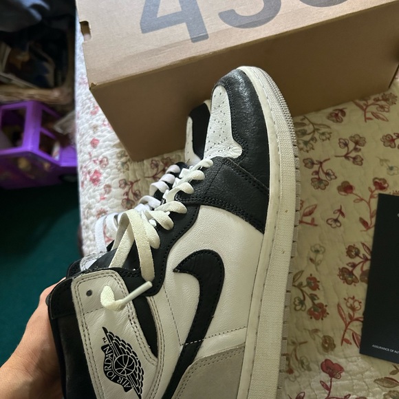 Air Jordan Black and White High-Top Sneakers - Picture 5 of 7